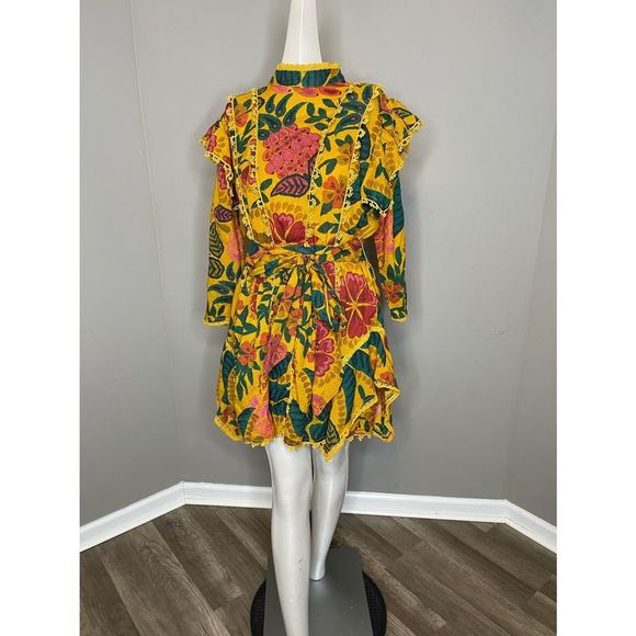 Farm Rio
Cotton Ruffle Minidress - Picture 6 of 10